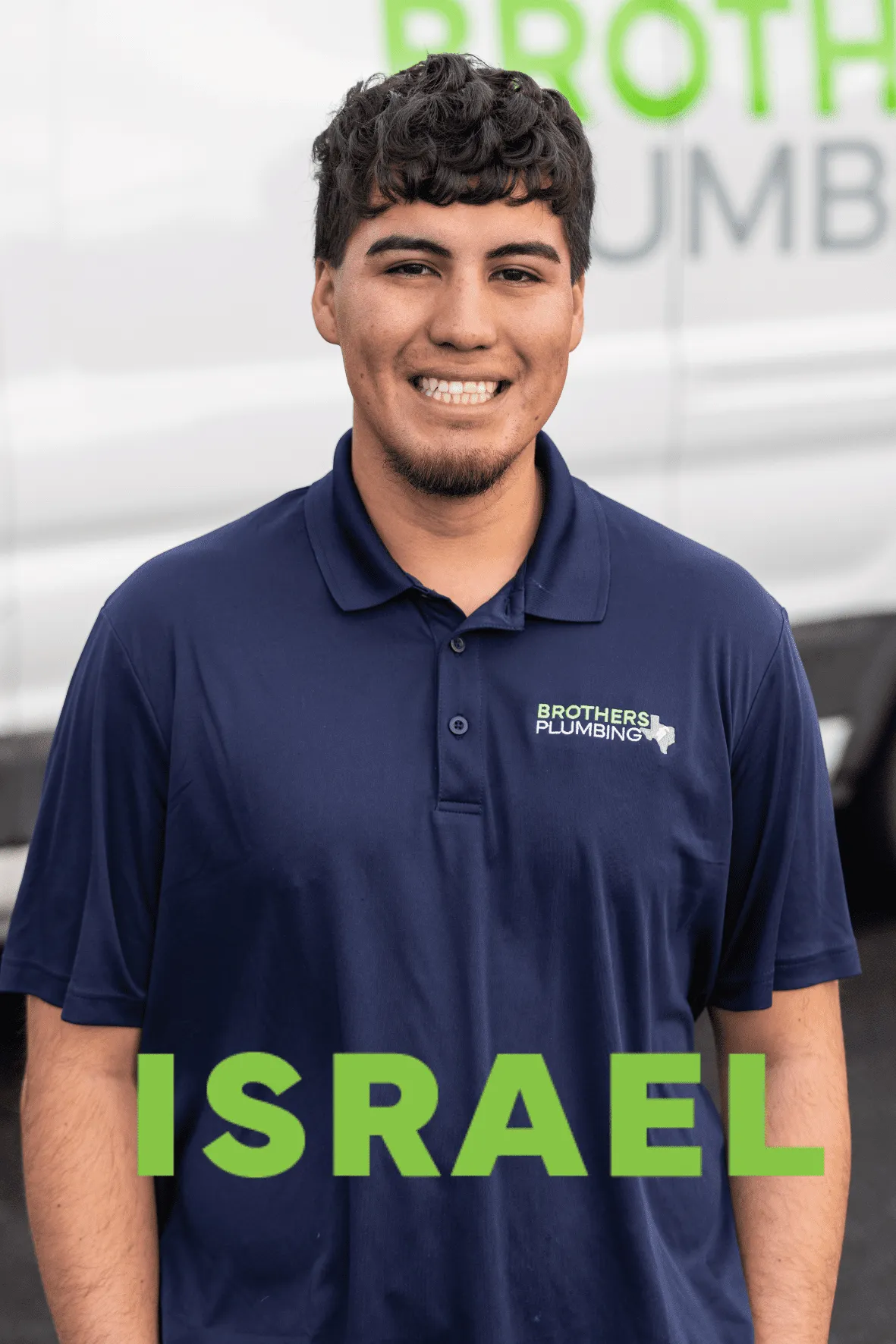 Israel, plumbing apprentice at Brothers Plumbing