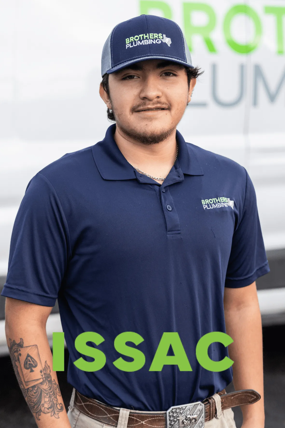 Issac, plumbing apprentice at Brothers Plumbing