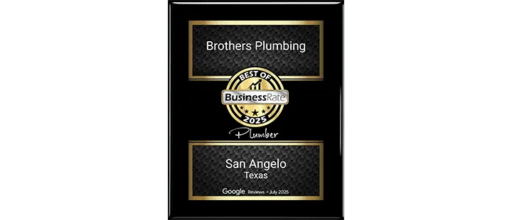 Brothers Plumbing Recognition Plaque